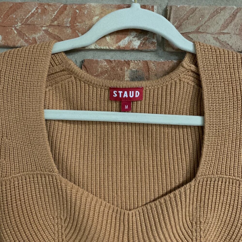 STAUD Camel Ribbed Knit Top - Picture 6 of 12